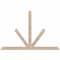 Ekena Millwork Saratoga Smooth Timber Gable Bracket, Douglas Fir, 108"W x 72"H x 5 1/2"D x 5 1/2"F, 16/12 Pitch GBW108X72X0606SAR00SDF - alternate 1